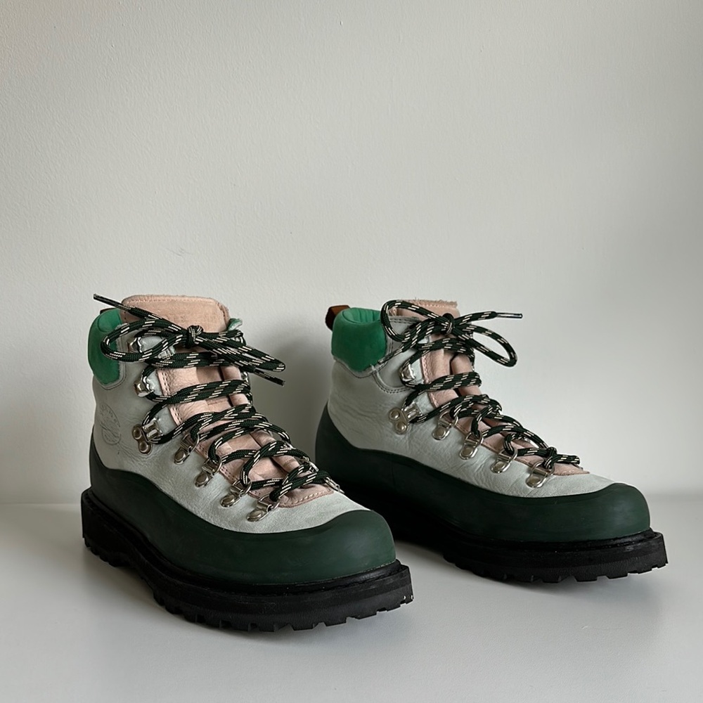 Diemme X J.Crew Roccia Vet hiking boots in soft mint - Picture 2 of 5